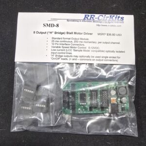 Stall motor driver package on display table.