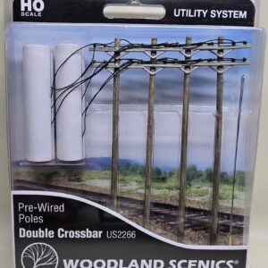 Model utility poles packaging, Woodland Scenics brand.