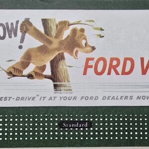 Vintage Cardstock HO Scale Billboard Advertising - Ford Motor Co.