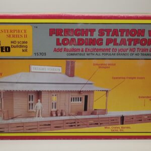 AHM Freight Station with Loading Platform Kit - HO Scale